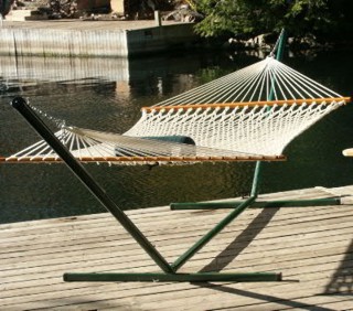 Deluxe Hammock, Stand and Pillow Combo